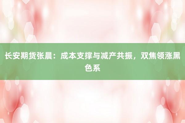 长安期货张晨：成本支撑与减产共振，双焦领涨黑色系